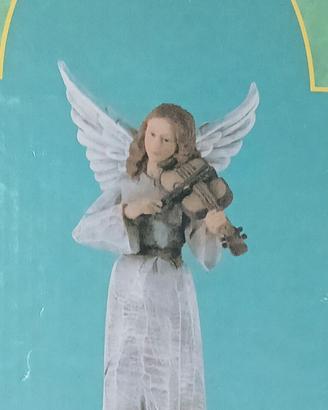 Statua Angelo con Violino in Resina - 35 cm