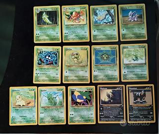 Lotto 13 Carte Pokémon Vintage WOTC e Neo