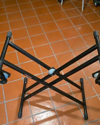 Stand/Supporto doppio 2 livelli regolabile PROEL