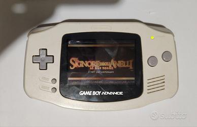 Game Boy Advance bianco + Signore degli Anelli