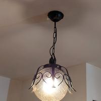 3 lampadari in ferro battuto