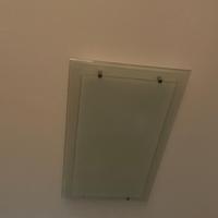 Plafoniera vetro satinato da soffitto