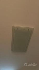 Plafoniera vetro satinato da soffitto