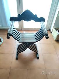 sedia Savonarola vintage 