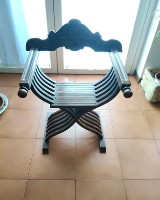 sedia Savonarola vintage 