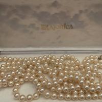 Collana Majorica in perle sintetiche con cofanetto