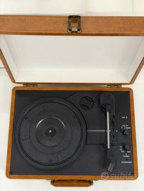 Giradischi portatile vintage Bluetooth (33/45/78)
