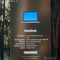 macbook 12 con seequoia 2026 air perfetto ssd250g