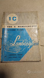 Manuale uso e manutenzione lamborghini 1 C