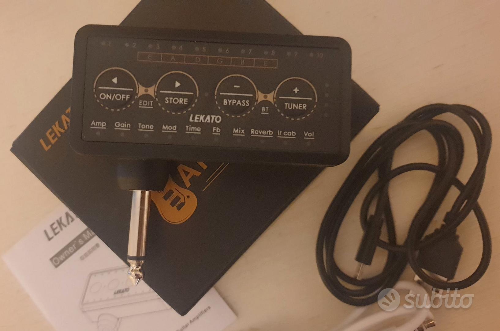 Amplificatore Per Chitarra LEKATO Con Cuffie, Bluetooth E 10 Preset - Mini E Portatile - Foto 3
