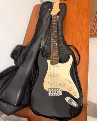 Chitarra elettrice con amplificatore