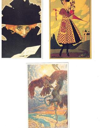 LOTTO N.8 CARTOLINE DI MANIFESTI PUBBLICITARI 1995