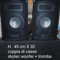 coppia di casse altoparlanti  diam. 20