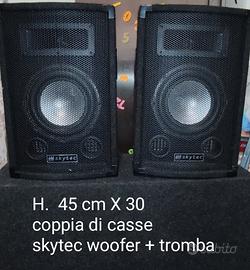 coppia di casse altoparlanti  diam. 20