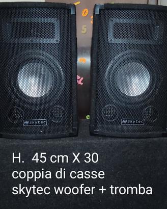 coppia di casse altoparlanti  diam. 20