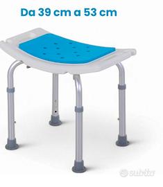 sgabello doccia per anziani