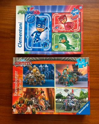 Puzzle per bambini - Gormiti e PJ Masks