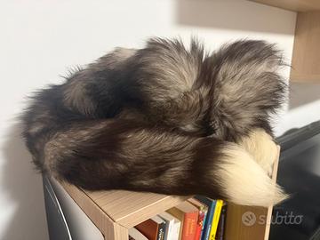 Sciarpa pelliccia di volpe bianca