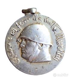 MEDAGLIA MVSN 5^ DIV ARGENTO RARA FASCISMO VENTENN