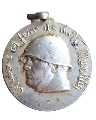 MEDAGLIA MVSN 5^ DIV ARGENTO RARA FASCISMO VENTENN