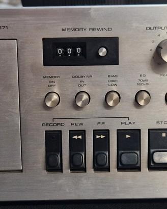Technics stereo cassette deck 671