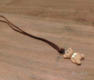 Collana con charm orsetto 