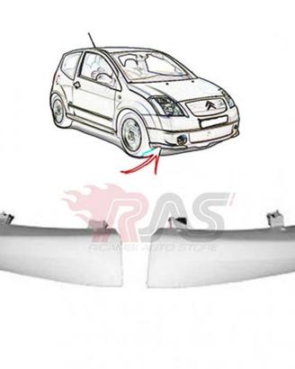 Parte inferiore paraurti c2 vts