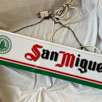 Insegna luminosa birra San Miguel