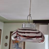 Lampada a sospensione anni 70 di Mazzega