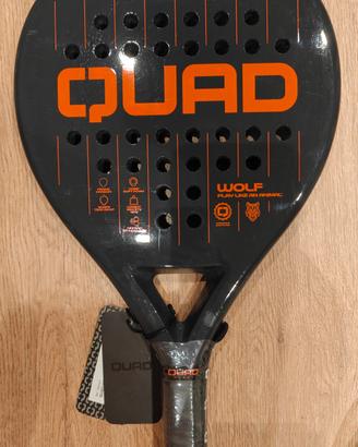 Racchetta padel Quad Wolf nuova con cartellino