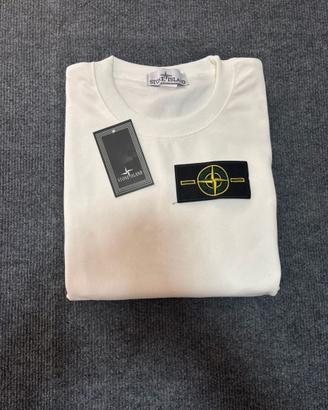 🆕 Felpa Stone Island Girocollo Bianca - Taglia S