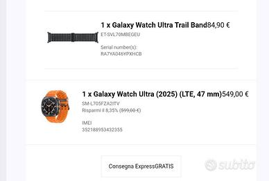 Samsung galaxy watch ultra  2025 47mm lte wifi