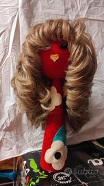 parrucca bionda donna