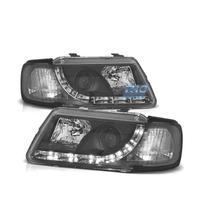FARI AUDI A3 8L 96-00 LUCE DIURNA FONDO NERO