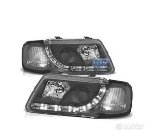 FARI AUDI A3 8L 96-00 LUCE DIURNA FONDO NERO