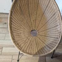 SEDIA STILE ACAPULCO NUOVA MARCA SKLUM IN VIMINI