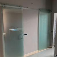 porte scorrevoli in vetro temperato 