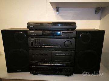 Sistema Hi-Fi vintage Philips AS405 + AK630 + gira