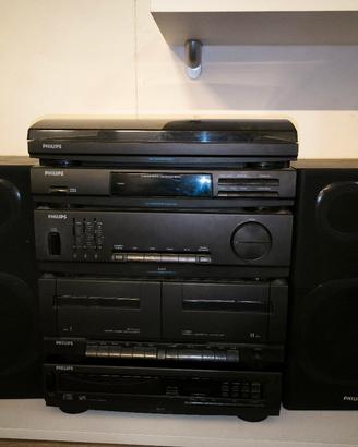 Sistema Hi-Fi vintage Philips AS405 + AK630 + gira