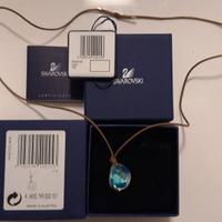 Collana cristallo acquamarina originale Swarovski