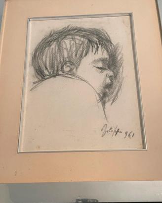 Quadro disegno carboncino Filippi anno 61
