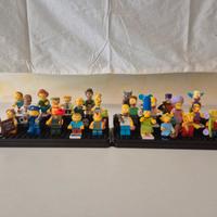 Collezione di 28 minifigure simil Lego dei simpson