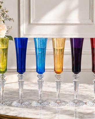 Baccarat Mille Nuits flute cristallo colorati