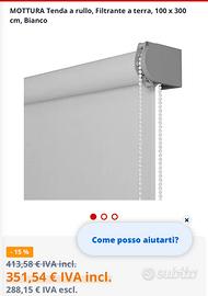 Tenda a rullo mottura