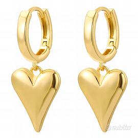 Gioielli Orecchini 87373 "Hearts" oro placcato 18k
