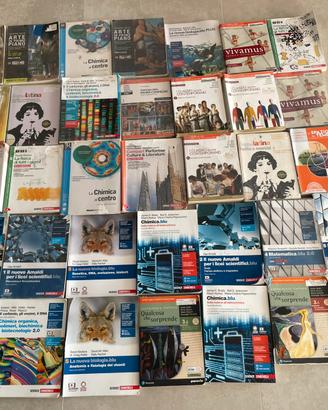 36 libri scolastici liceo scientifico + alpha test