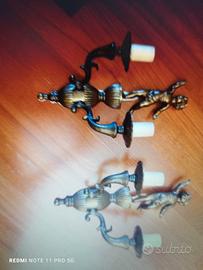 lampadario vintage  e 2 lampade da comodino 