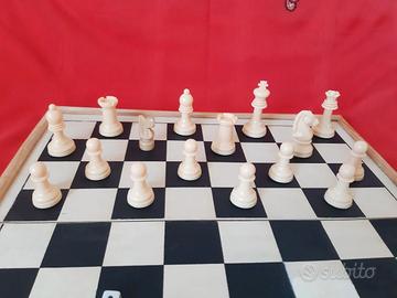 Gioco Scacchi Dama Backgammon scatola legno viaggi