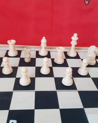 Gioco Scacchi Dama Backgammon scatola legno viaggi