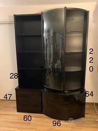 mobile vetrina moderno design anni '80